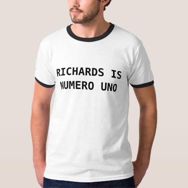 RICHARDS ÄR NUMERO-UNO TEE SHIRT (Framsida)
