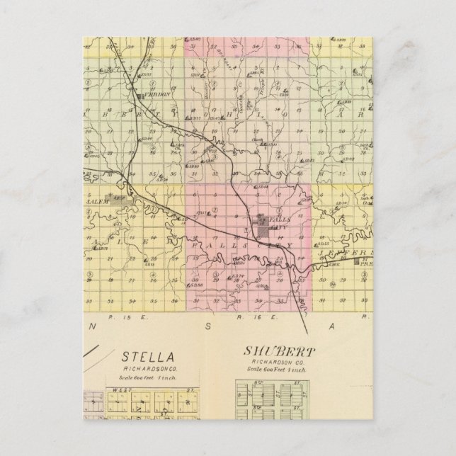 Richardson County, Nebraska Vykort (Framsida)