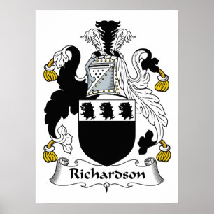 Richardson familjvapensköld poster