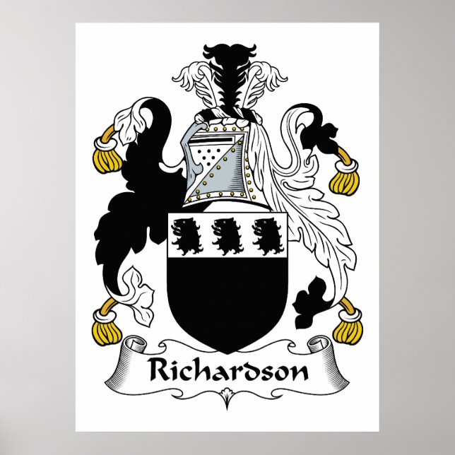 Richardson Family Crest Poster (Framsidan)