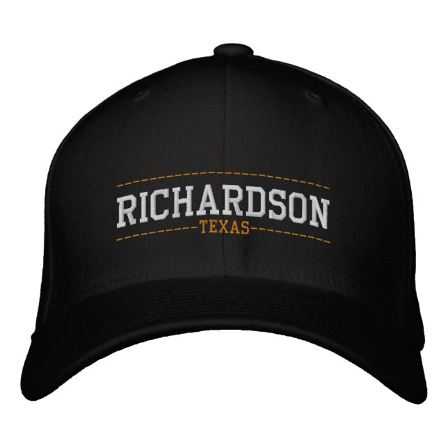 Richardson Texas USA Embroiderat Hats Broderad Keps (Framsida)