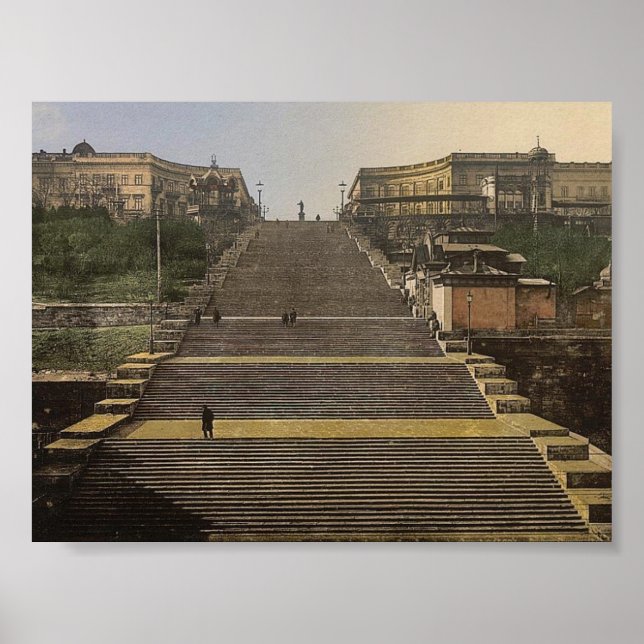 Richelieu Stair, Odessa, Ryssland, (dvs. Ukraina)  Poster (Framsidan)