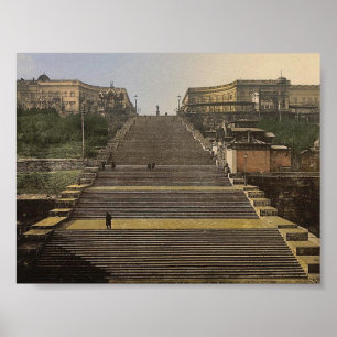 Richelieu trappa, Odessa, Ryssland, (dvs., Poster