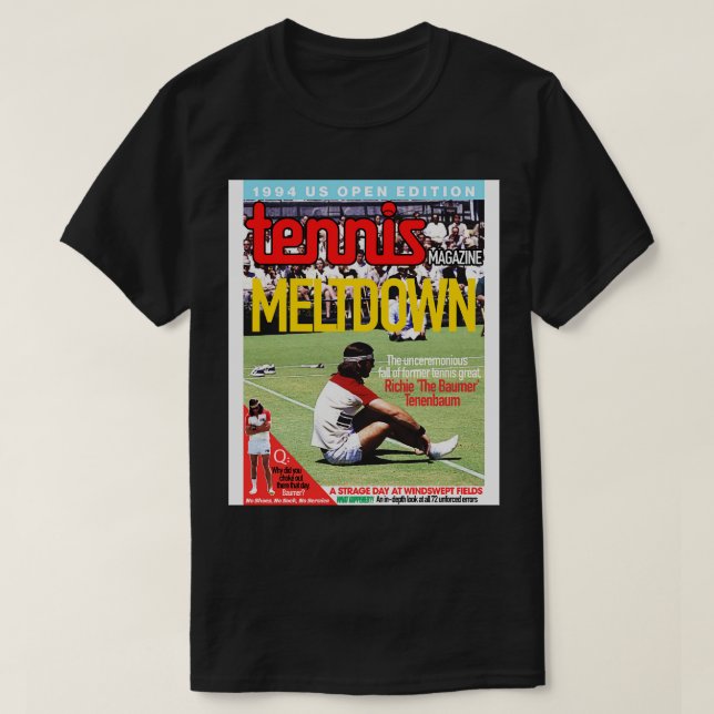 Richie Baumer Tenenbaums Meltdown Magazine Cov T Shirt (Design framsida)