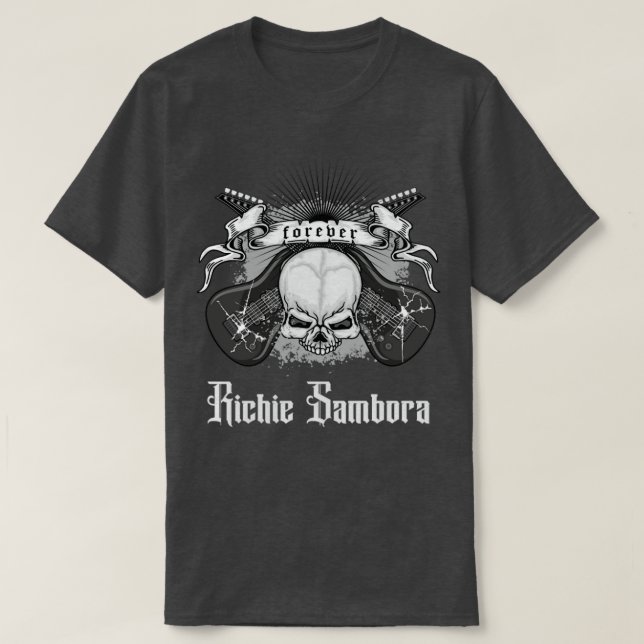Richie sambora guitaris för alltid t shirt (Design framsida)