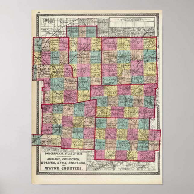 Richland och Wayne Counties Poster (Framsidan)