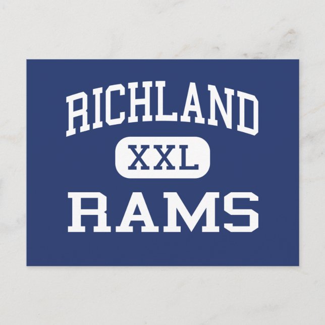 Richland - Rams - High - Johnstown Pennsylvania Vykort (Framsida)