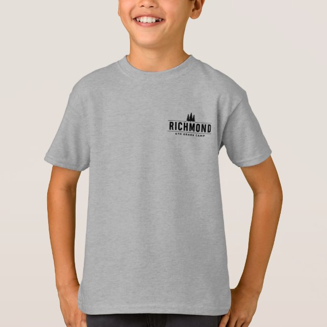 Richmond 6e Klass Camp | Kids Light T-Shirt (Framsida)