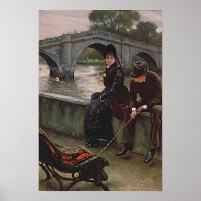 Richmond Bridge, 1878 Poster (Framsidan)