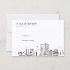 Richmond Bröllop | Stylized Skyline OSA Kort