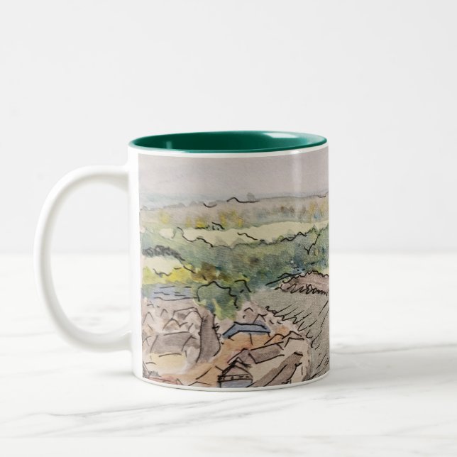 Richmond Castle-mugg Två-Tonad Mugg (Vänster)