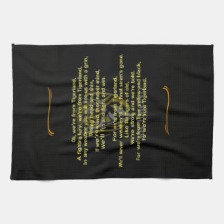 Richmond Football Klubb Theme Sång på Tea Towel Kökshandduk