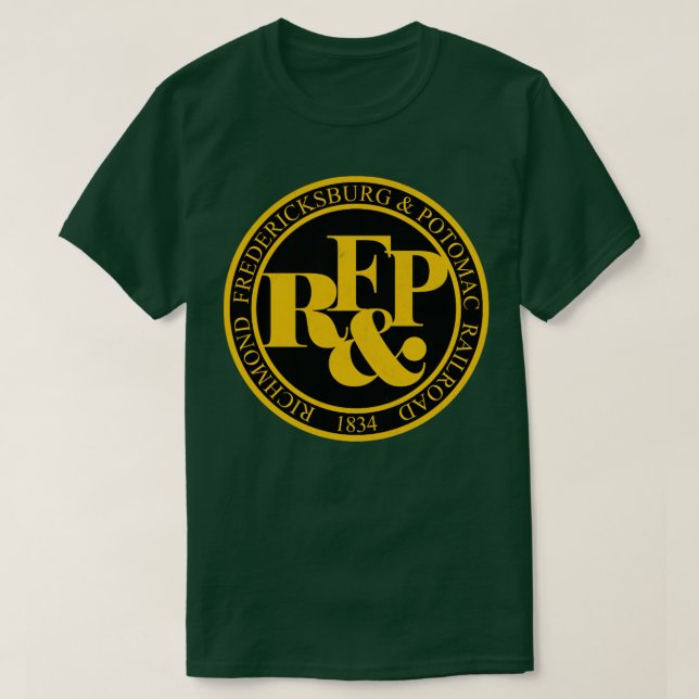 Richmond Fredericksburg och Potomac Railroad T Shirt (Design framsida)