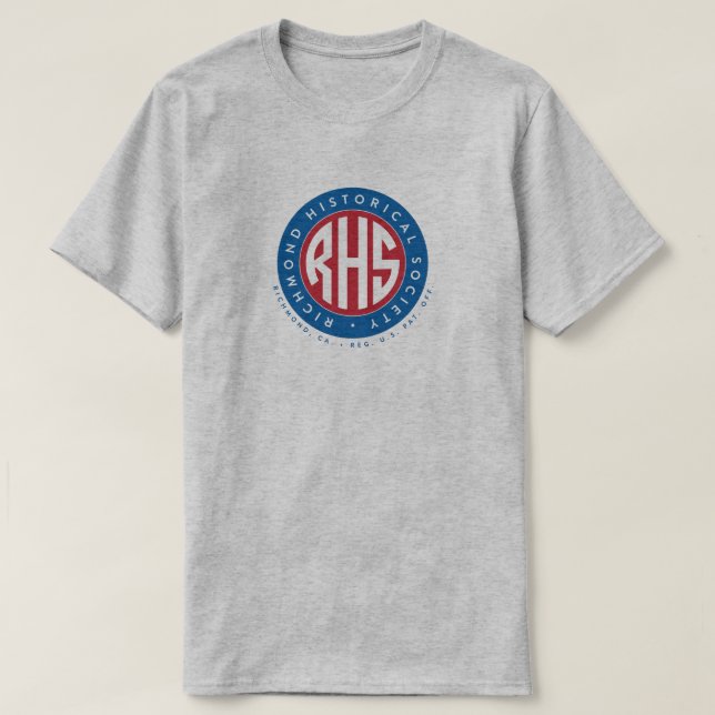 Richmond Historical Society Monogram Tee (Design framsida)