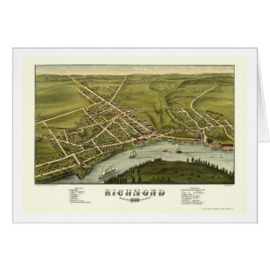 Richmond MIG panorama- karta - 1878 Hälsningskort