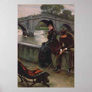 Richmond överbryggar, c.1878 poster