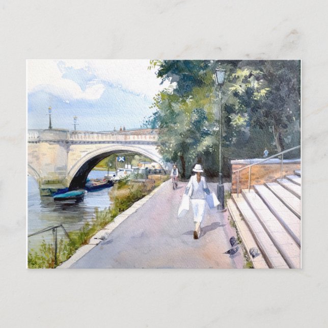 Richmond-upon-Thames vycard från London Vykort (Framsida)