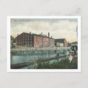 Richmond VA, 1909 Libby-fängelset, Vintage Inspire Vykort