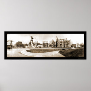 Richmond, VA Huvudstad Photo 1909 Poster