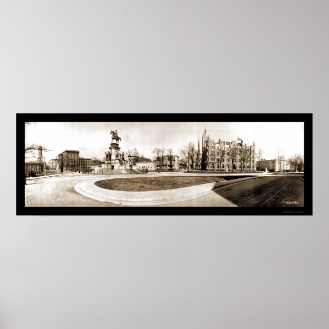 Richmond, VA Huvudstad Photo 1909 Poster (Framsidan)
