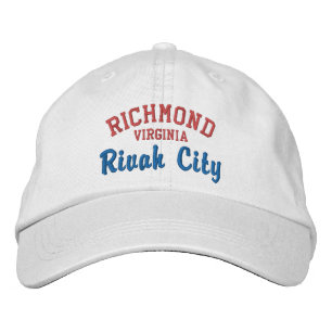 RICHMOND VA ’Rivah City’ Broided Baseball Cap Broderad Keps