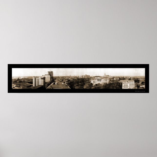 Richmond, VA Skyline Photo 1912 Poster (Framsidan)