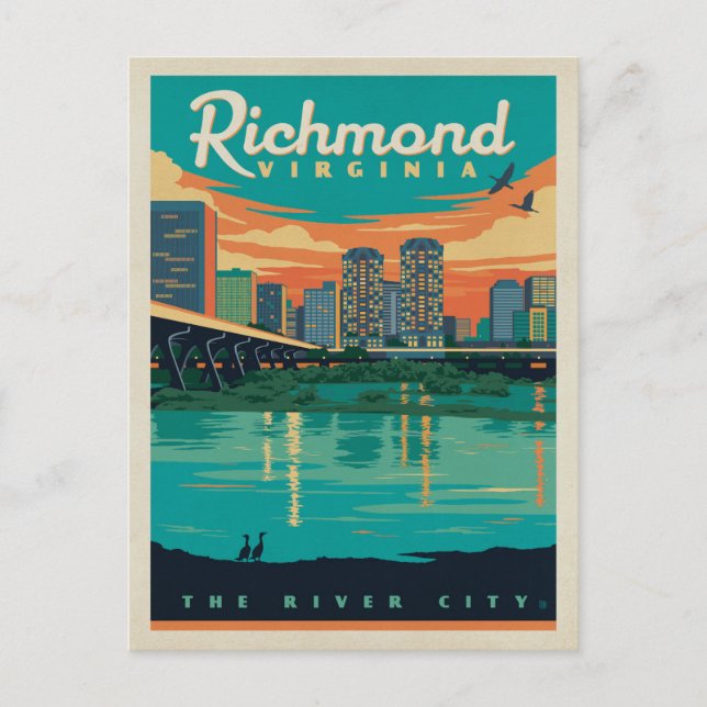 Richmond, VA Vykort (Framsida)