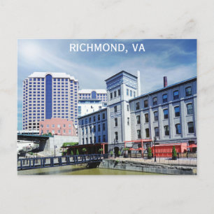 Richmond Virginia Canal Walk Travel Photo Vykort