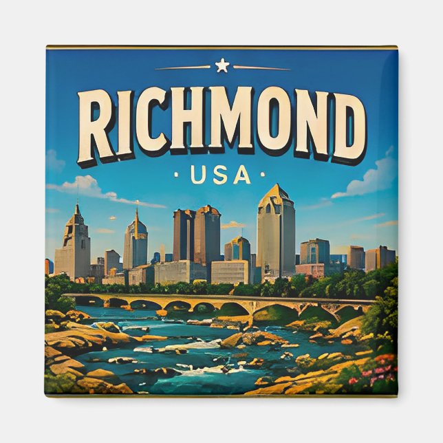 Richmond Virginia Capitol Square Magnet (Framsidan)