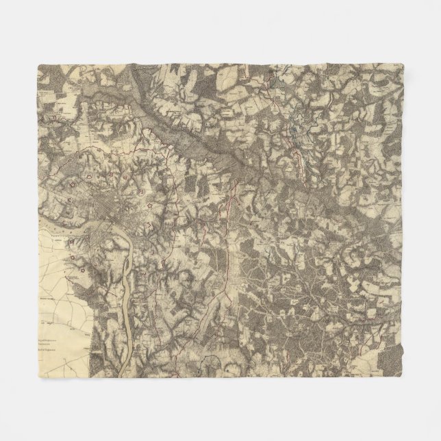 Richmond Virginia Fleecefilt (Framsidan (Horisontell))