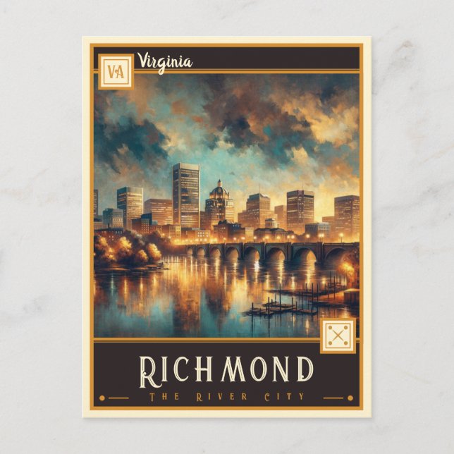 Richmond, Virginia | Gammal vykort (Framsida)
