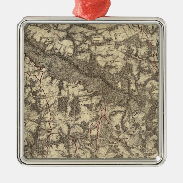 Richmond, Virginia Julgransprydnad Metall (Framsidan)