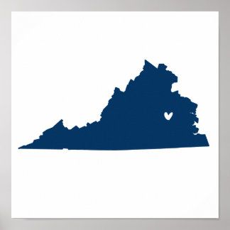 Richmond, Virginia Kärlek Poster