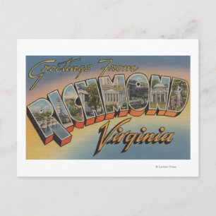 Richmond, Virginia - Large Brev Scenes 2 Vykort