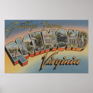 Richmond, Virginia - Large Brev Scenes 4 Poster