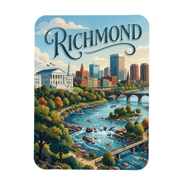 Richmond, Virginia Magnet (Vertikal)