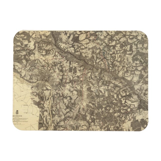 Richmond, Virginia Magnet (Horisontell)