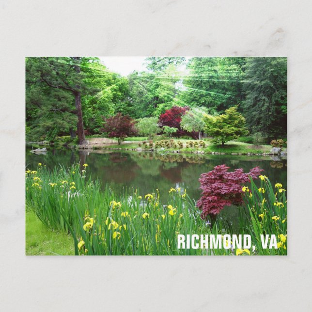 Richmond Virginia Maymont Park Travel Photo Vykort (Framsida)