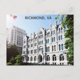 Richmond Virginia Old City Hall Travel Photo Vykort