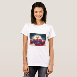 Richmond Virginia Retro Skyline Tee Shirt