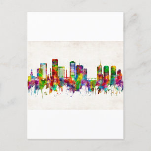Richmond Virginia Skyline Inbjudan Vykort