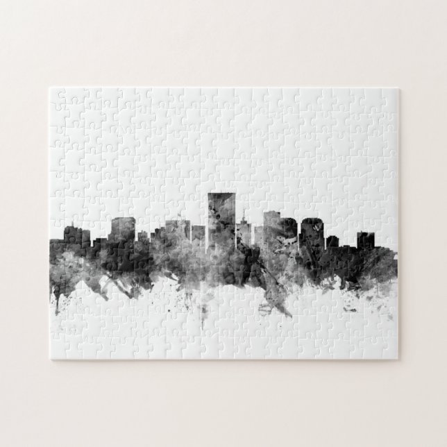 Richmond Virginia Skyline Pussel (Horisontell)