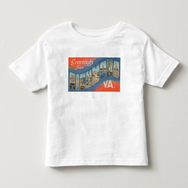 Richmond Virginia - stora brevplatser 4 Tee Shirt (Framsida)