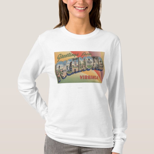 Richmond Virginia - stora brevplatser Tee Shirt (Framsida)