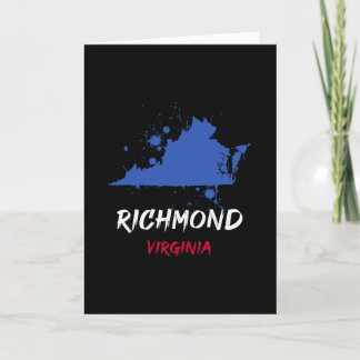 Richmond Virginia Va färgsprut Minnesgåva för seme Kort