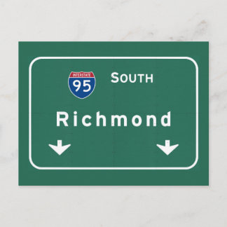 Richmond Virginia va Interstate huvudvägmotorväg: Vykort