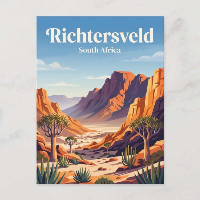 Richtersveld Sydafrika Vykort (Framsida)