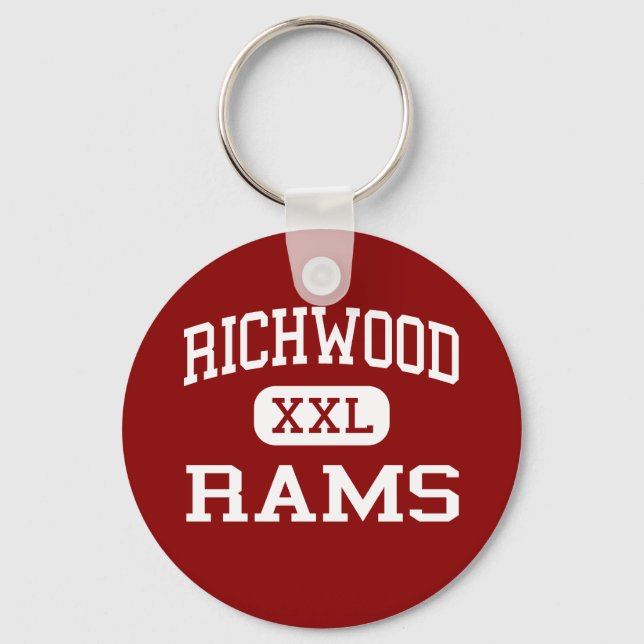 Richwood - Rams - High School - Monroe Louisiana Nyckelring (Framsida)