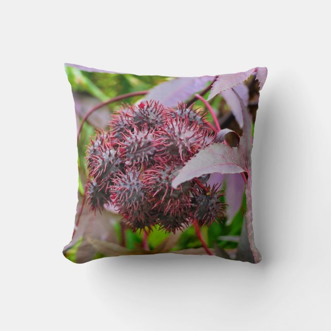 Ricinus communis Throw Cushion Kudde (Framsida)