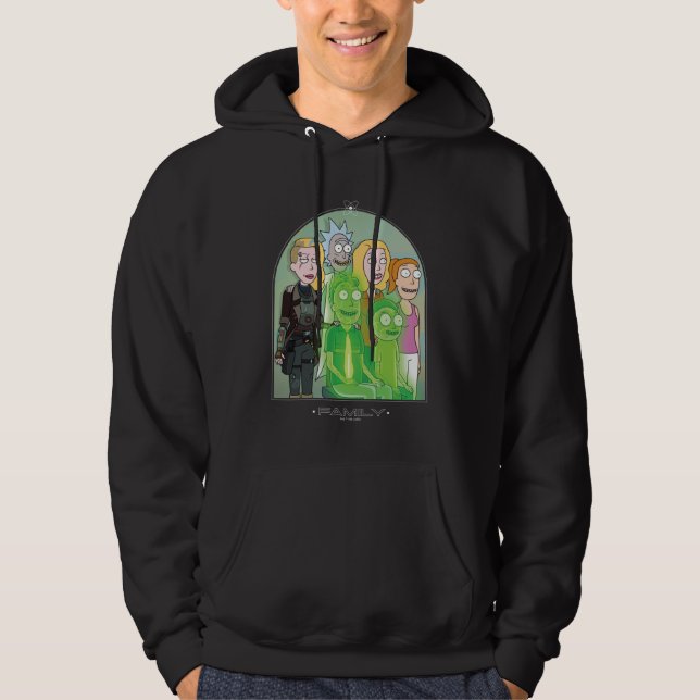 Rick and Morty Family Graphic Hoodie (Framsida)